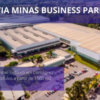 Galpões em Contagem MG - VIA MINAS BUSINESS PARK. Aluguel de módulos com docas a partir de 1300 m2. Condomínio logístico, portaria 24 horas